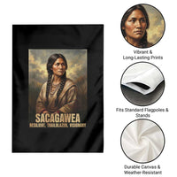 Sacagawea Native American Woman Garden Flag Resilient Trailblazer Visionary