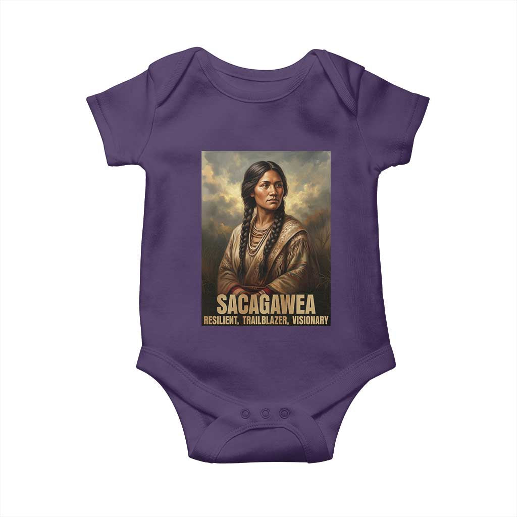 Sacagawea Native American Woman Baby Onesie Resilient Trailblazer Visionary