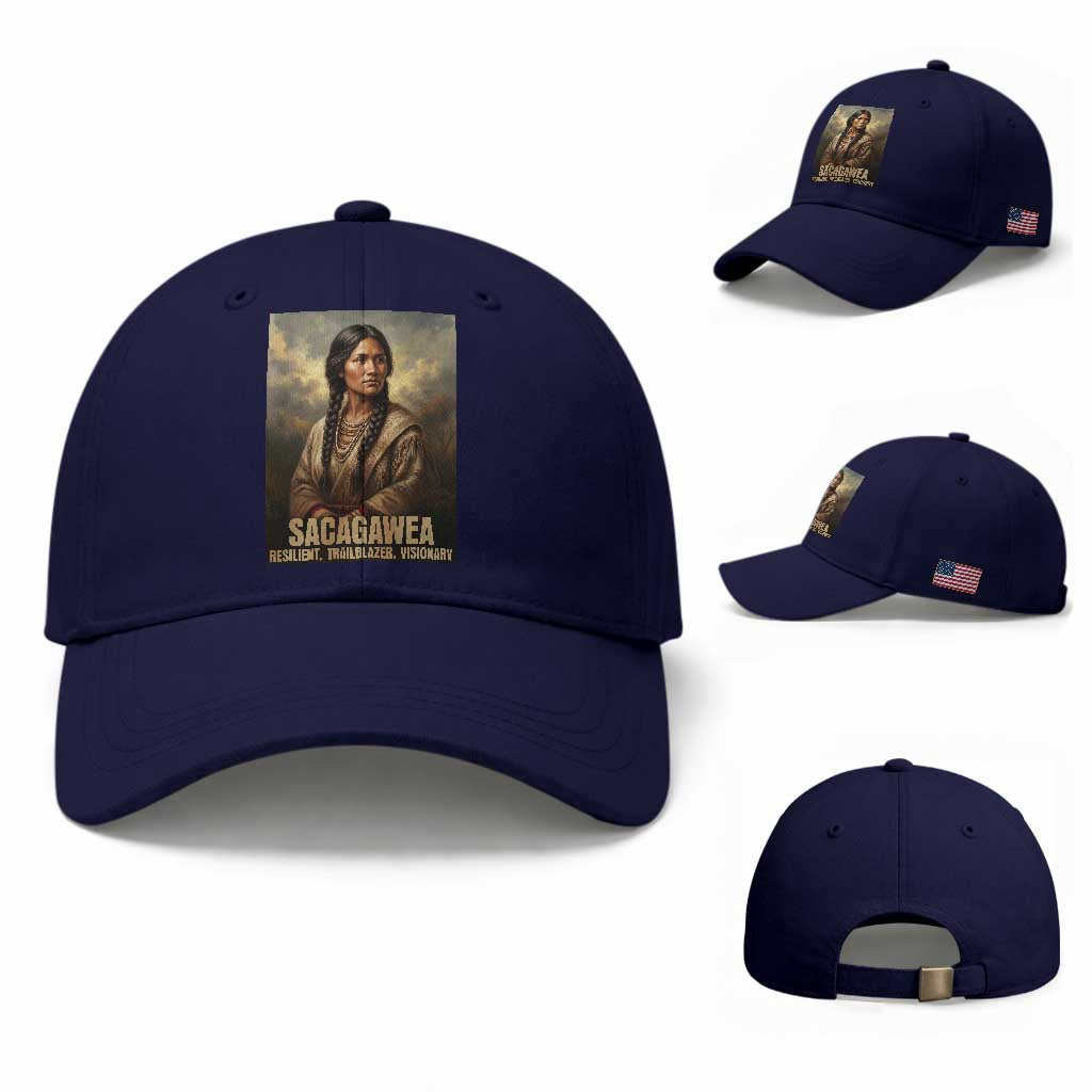 Sacagawea Native American Woman Baseball Cap Resilient Trailblazer Visionary