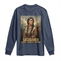Sacagawea Native American Woman Long Sleeve Shirt Resilient Trailblazer Visionary