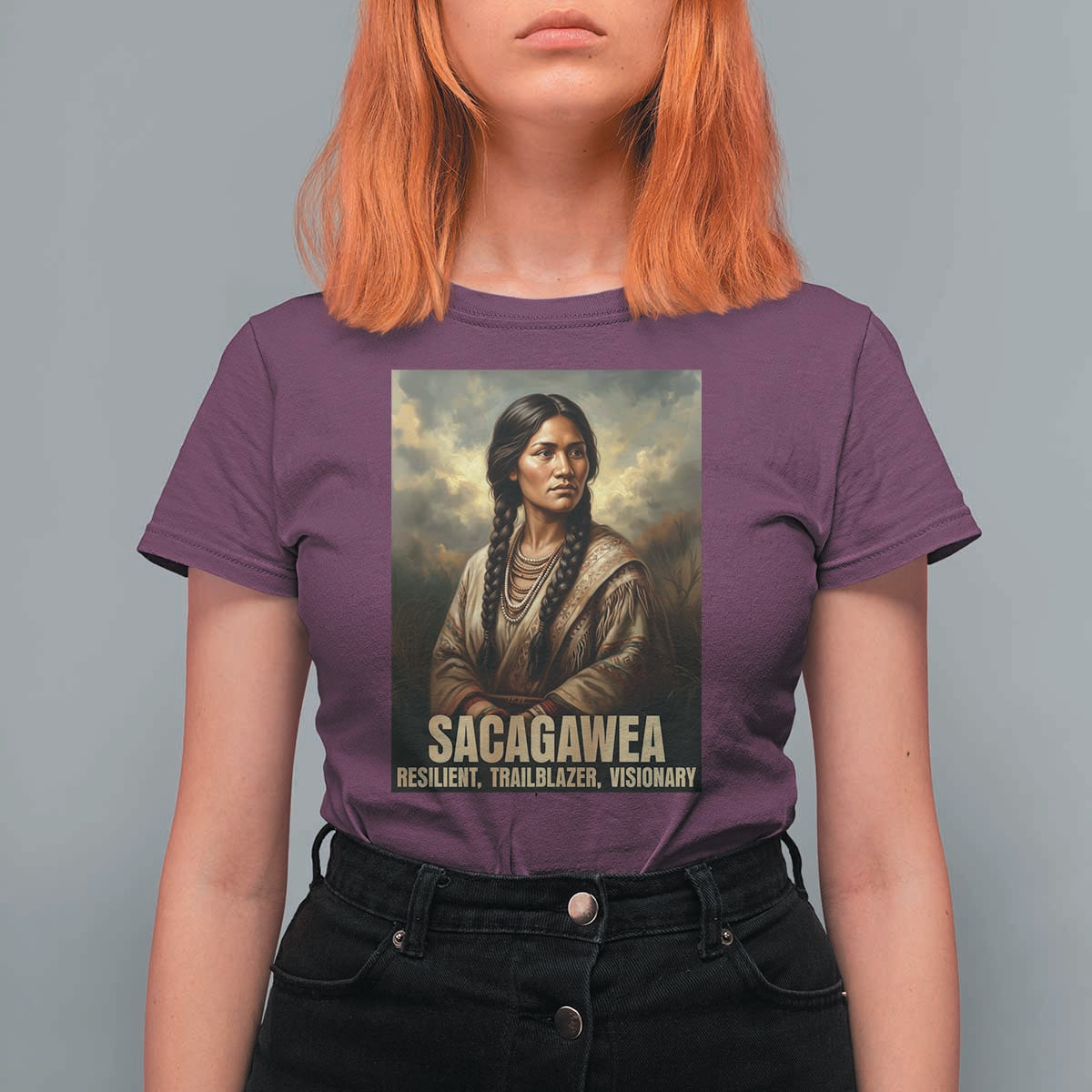 Sacagawea Native American Woman T Shirt For Women Resilient Trailblazer Visionary
