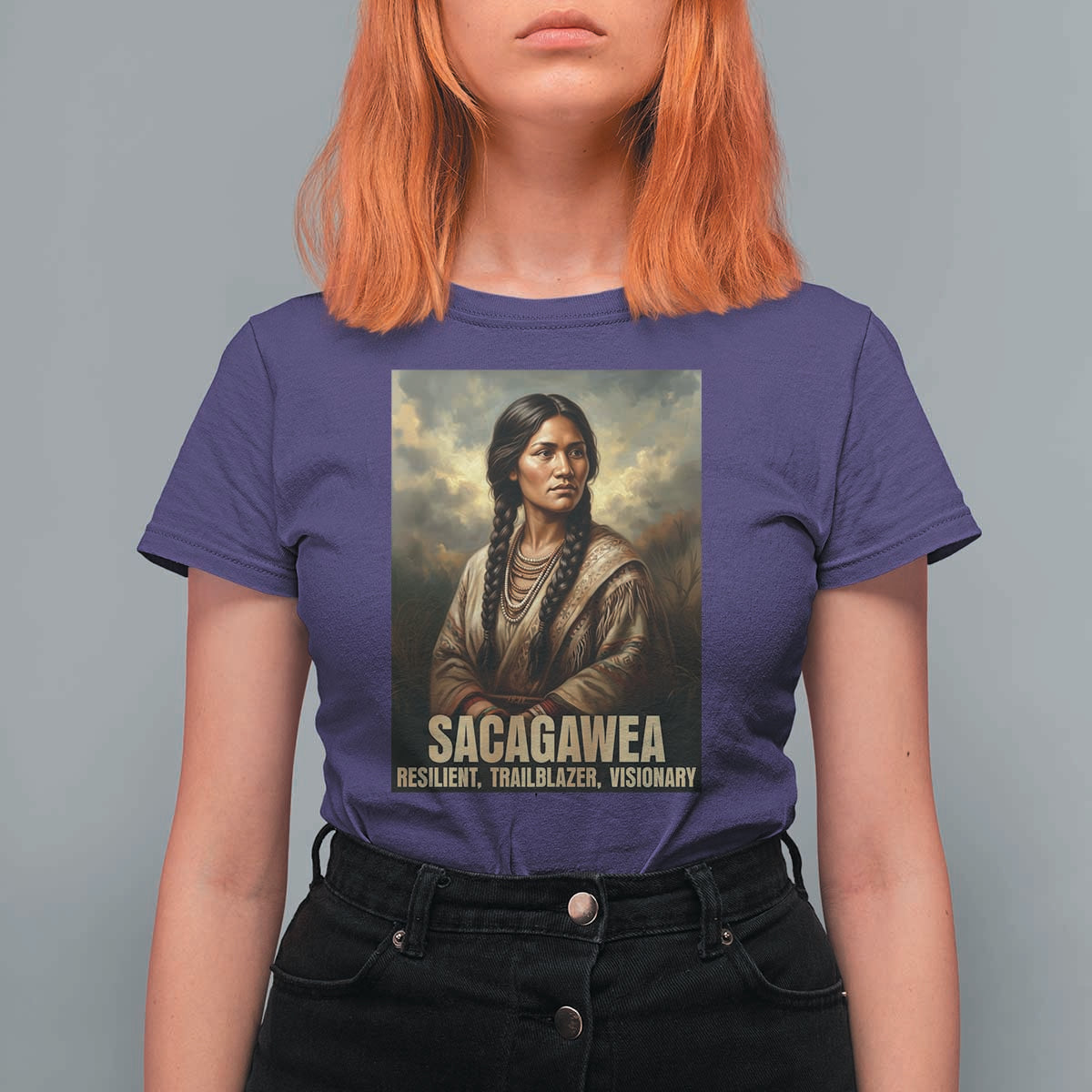 Sacagawea Native American Woman T Shirt For Women Resilient Trailblazer Visionary