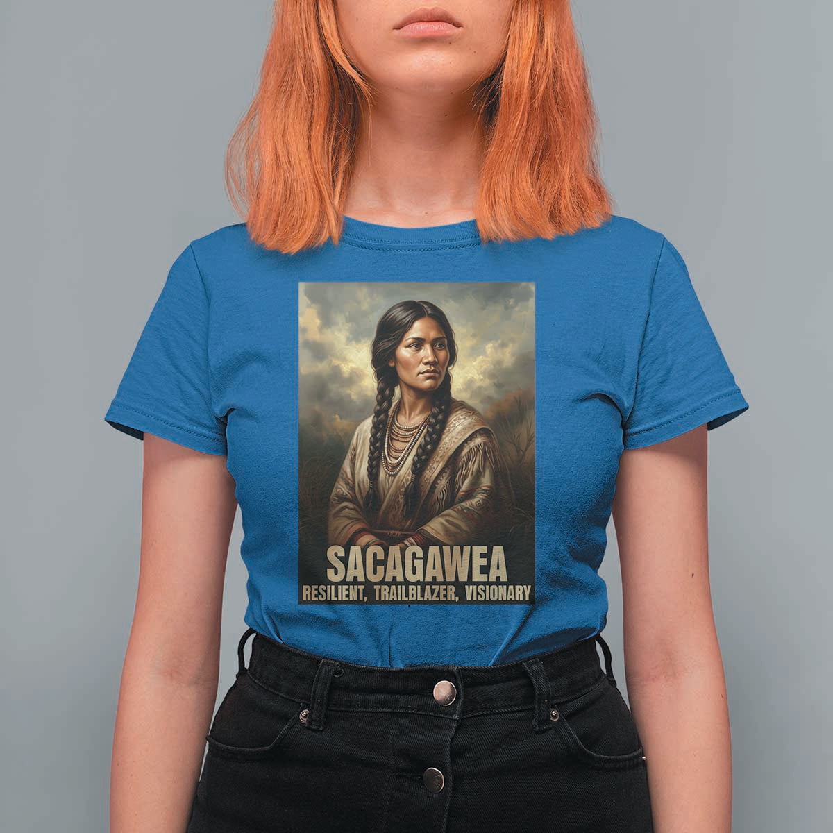 Sacagawea Native American Woman T Shirt For Women Resilient Trailblazer Visionary