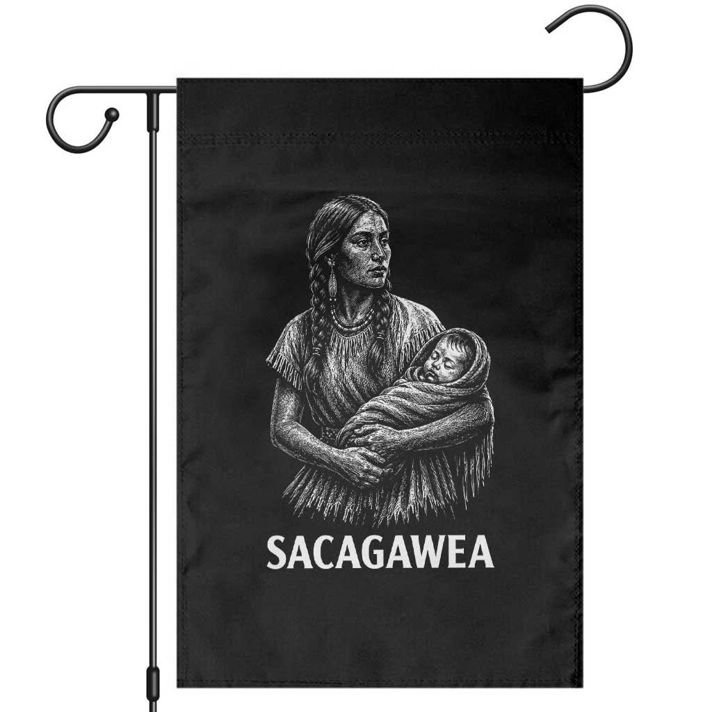 Sacagawea Garden Flag Native American Womens History Month Graphic