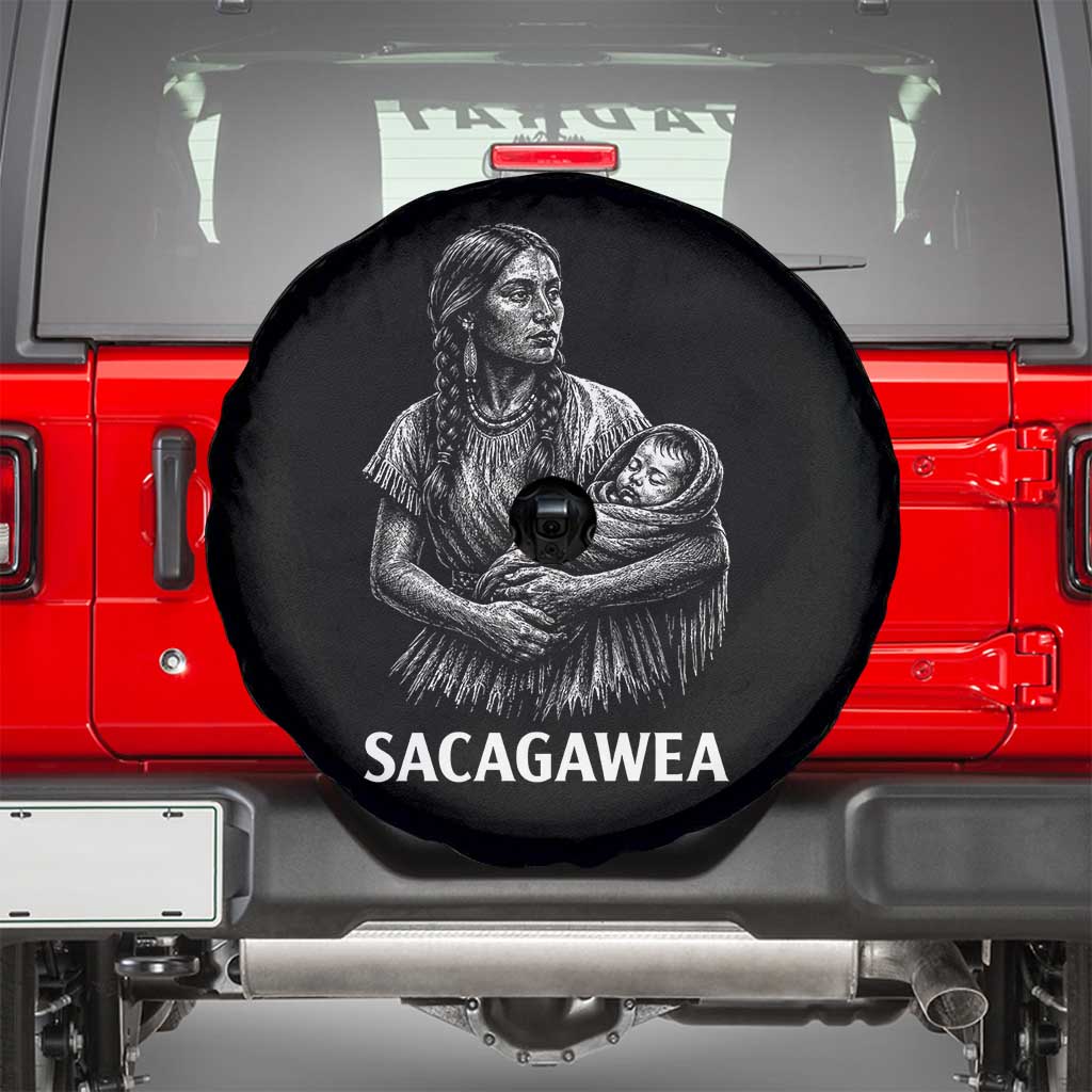 Sacagawea Spare Tire Cover Native American Womens History Month Graphic