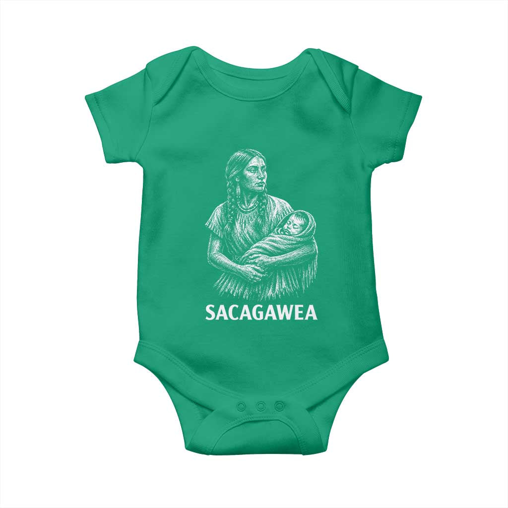 Sacagawea Baby Onesie Native American Womens History Month Graphic