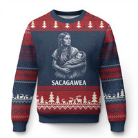Sacagawea Ugly Christmas Sweater Native American Womens History Month Graphic