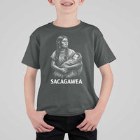 Sacagawea T Shirt For Kid Native American Womens History Month Graphic