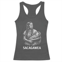 Sacagawea Racerback Tank Top Native American Womens History Month Graphic