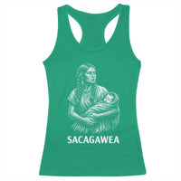 Sacagawea Racerback Tank Top Native American Womens History Month Graphic