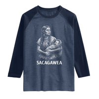 Sacagawea Raglan Shirt Native American Womens History Month Graphic