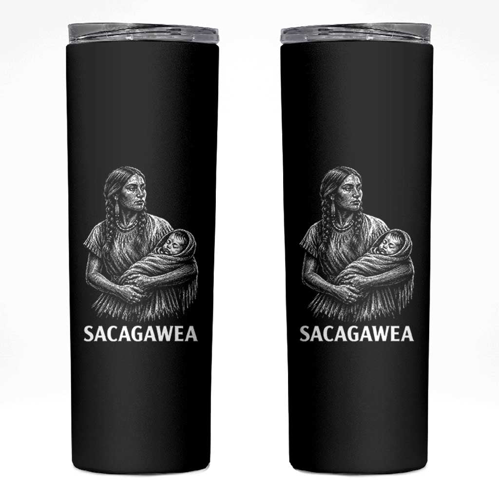 Sacagawea Skinny Tumbler Native American Womens History Month Graphic