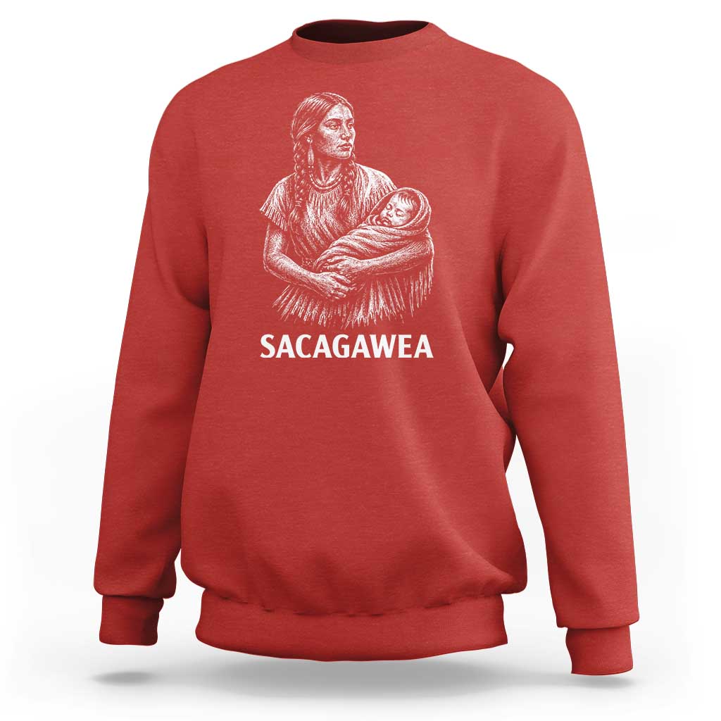 Sacagawea Sweatshirt Native American Womens History Month Graphic