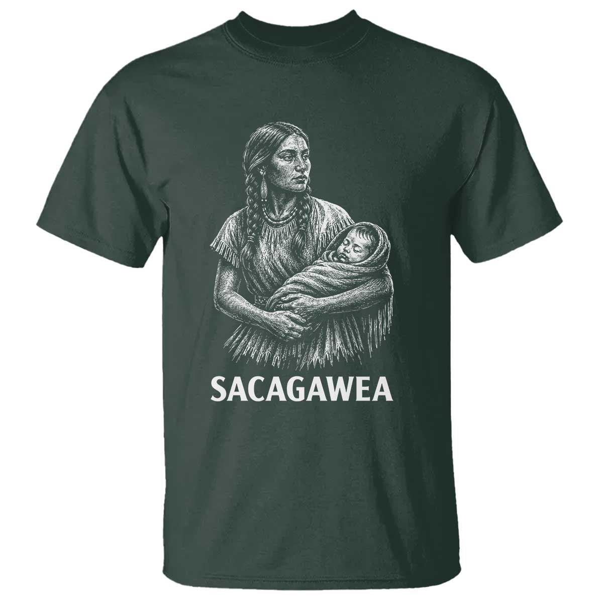 Sacagawea T Shirt Native American Womens History Month Graphic
