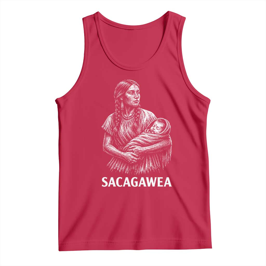 Sacagawea Tank Top Native American Womens History Month Graphic
