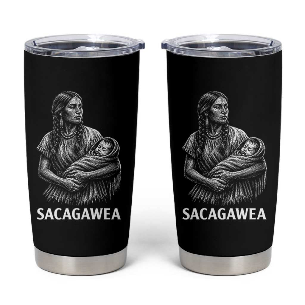 Sacagawea Tumbler Cup Native American Womens History Month Graphic