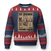 The Original Founding Fathers Ugly Christmas Sweater Native American Indigenous Leaders Graphic