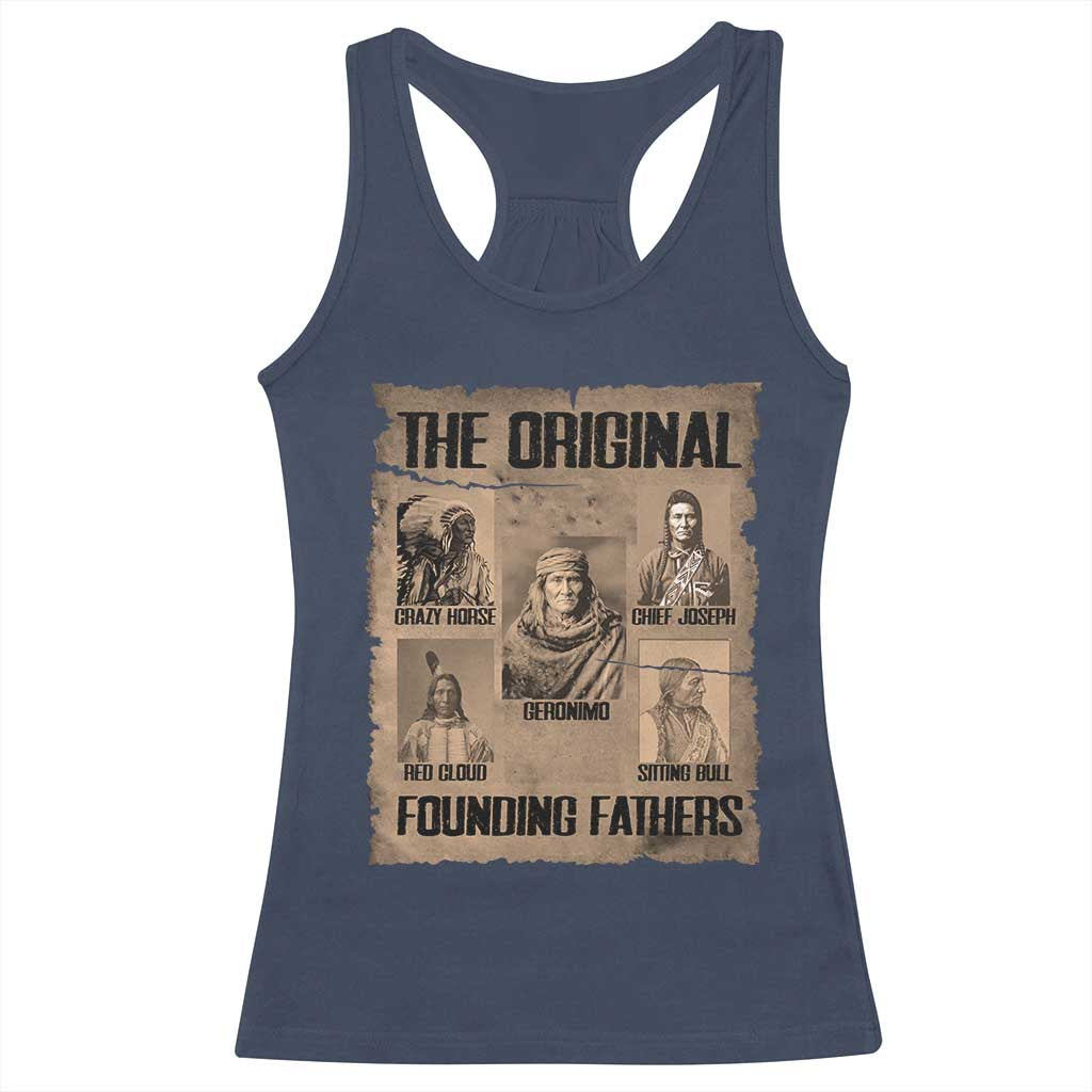 The Original Founding Fathers Racerback Tank Top Native American Indigenous Leaders Graphic