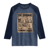 The Original Founding Fathers Raglan Shirt Native American Indigenous Leaders Graphic