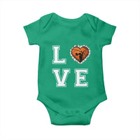Love Basketball Baby Onesie Cracked Ball Graphic For Sport Lover - Wonder Print Shop