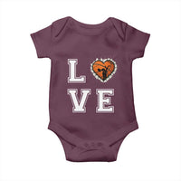 Love Basketball Baby Onesie Cracked Ball Graphic For Sport Lover - Wonder Print Shop