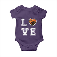 Love Basketball Baby Onesie Cracked Ball Graphic For Sport Lover - Wonder Print Shop