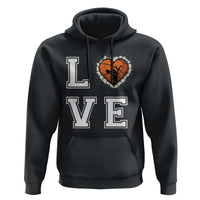 Love Basketball Hoodie Cracked Ball Graphic For Sport Lover - Wonder Print Shop