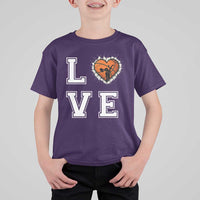 Love Basketball T Shirt For Kid Cracked Ball Graphic For Sport Lover - Wonder Print Shop