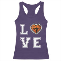 Love Basketball Racerback Tank Top Cracked Ball Graphic For Sport Lover - Wonder Print Shop