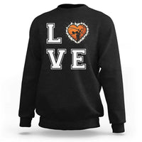 Love Basketball Sweatshirt Cracked Ball Graphic For Sport Lover - Wonder Print Shop