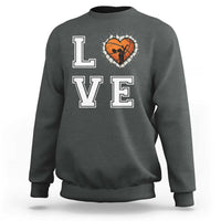 Love Basketball Sweatshirt Cracked Ball Graphic For Sport Lover - Wonder Print Shop