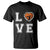 Love Basketball T Shirt Cracked Ball Graphic For Sport Lover - Wonder Print Shop