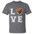 Love Basketball T Shirt Cracked Ball Graphic For Sport Lover - Wonder Print Shop