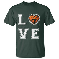 Love Basketball T Shirt Cracked Ball Graphic For Sport Lover - Wonder Print Shop