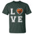 Love Basketball T Shirt Cracked Ball Graphic For Sport Lover - Wonder Print Shop