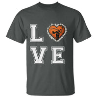 Love Basketball T Shirt Cracked Ball Graphic For Sport Lover - Wonder Print Shop