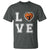 Love Basketball T Shirt Cracked Ball Graphic For Sport Lover - Wonder Print Shop