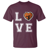 Love Basketball T Shirt Cracked Ball Graphic For Sport Lover - Wonder Print Shop