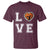 Love Basketball T Shirt Cracked Ball Graphic For Sport Lover - Wonder Print Shop