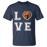 Love Basketball T Shirt Cracked Ball Graphic For Sport Lover - Wonder Print Shop