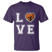Love Basketball T Shirt Cracked Ball Graphic For Sport Lover - Wonder Print Shop
