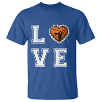 Love Basketball T Shirt Cracked Ball Graphic For Sport Lover - Wonder Print Shop