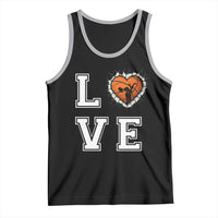 Love Basketball Tank Top Cracked Ball Graphic For Sport Lover - Wonder Print Shop