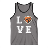 Love Basketball Tank Top Cracked Ball Graphic For Sport Lover - Wonder Print Shop