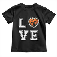 Love Basketball Toddler T Shirt Cracked Ball Graphic For Sport Lover - Wonder Print Shop