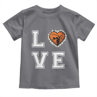 Love Basketball Toddler T Shirt Cracked Ball Graphic For Sport Lover - Wonder Print Shop