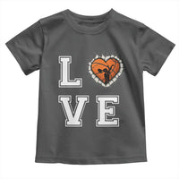 Love Basketball Toddler T Shirt Cracked Ball Graphic For Sport Lover - Wonder Print Shop