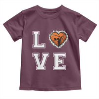 Love Basketball Toddler T Shirt Cracked Ball Graphic For Sport Lover - Wonder Print Shop