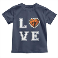 Love Basketball Toddler T Shirt Cracked Ball Graphic For Sport Lover - Wonder Print Shop