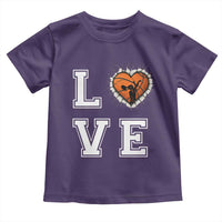 Love Basketball Toddler T Shirt Cracked Ball Graphic For Sport Lover - Wonder Print Shop